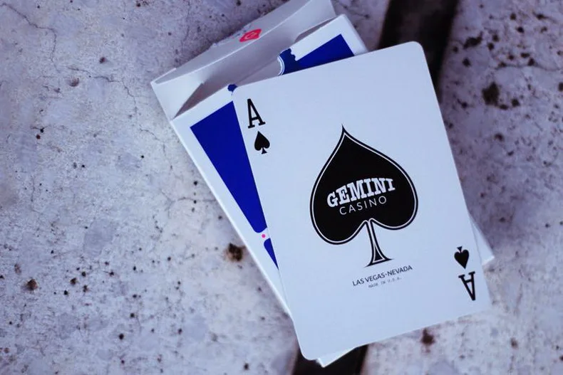 Gemini Casino Dark Blue Playing Cards Deck Brand new Sealed